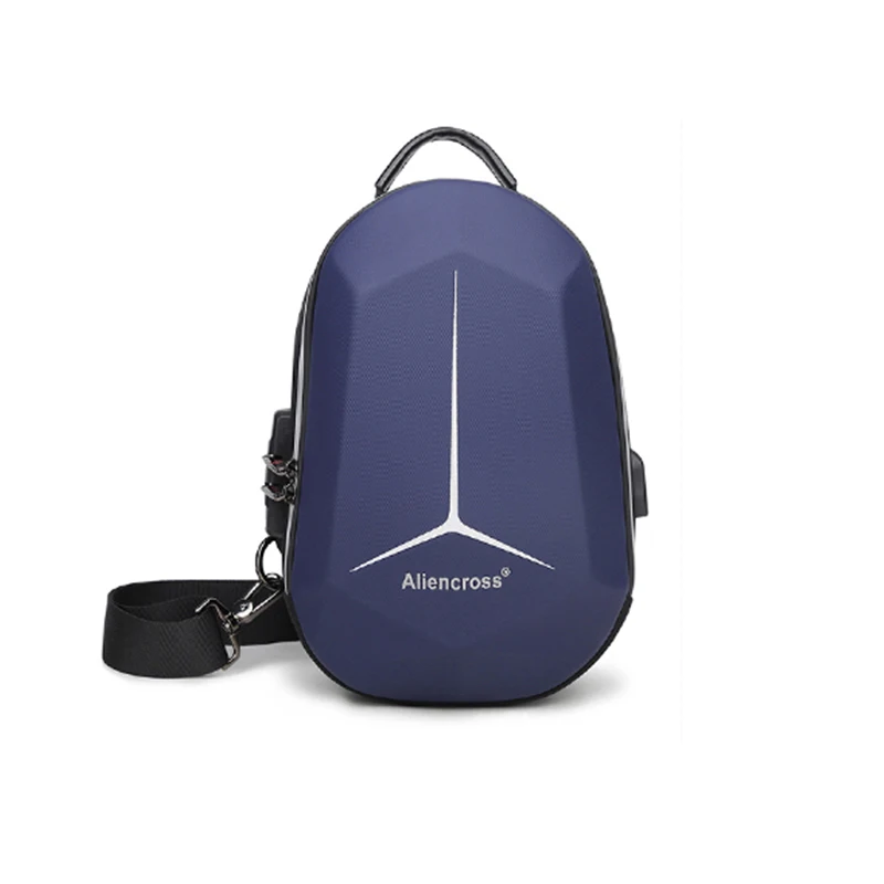 Сумка мессенджер Мужская водоотталкивающая с USB зарядкой и защитой от