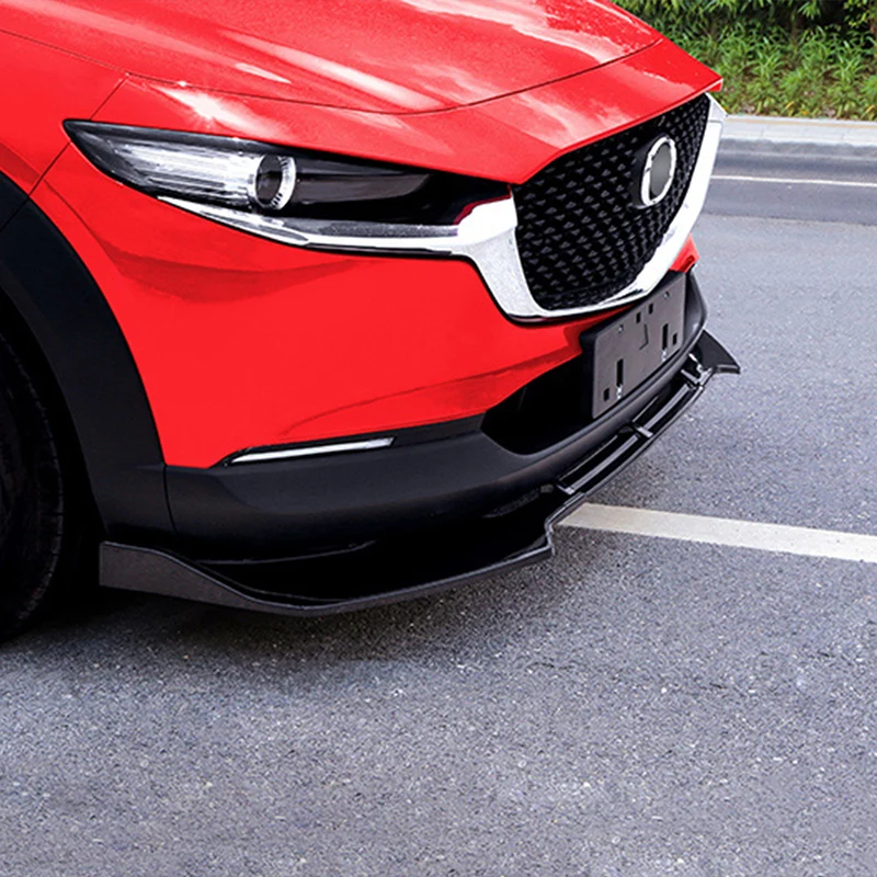 

Front bumper front shovel trim strip front lip anti-collision strip modification For Mazda CX-30 2019 2020 2021
