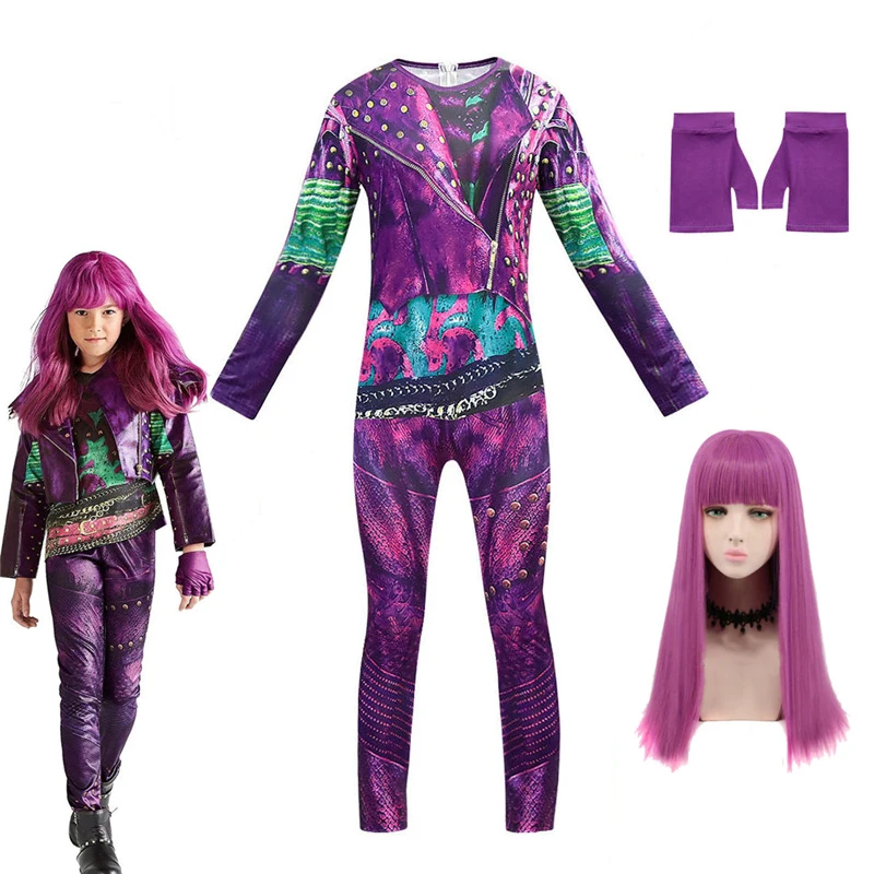 Костюм для девочек на Хэллоуин с париком косплея Одри | Тематическая одежда и