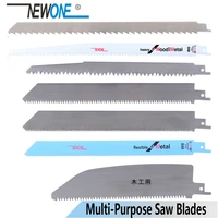 newone stainless steelbim reciprocating saw blade 7pcsset hand saw saber saw blade for cutting woodmeatfrozenmeatbonemetal