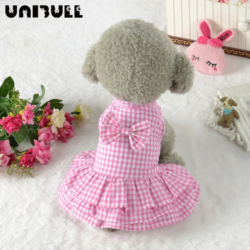 

Cute Puppy's Cotton Princess Dress Printing Besides Multiple Sizes And All Seasons Comfortable For Small Lovely Dog Pets