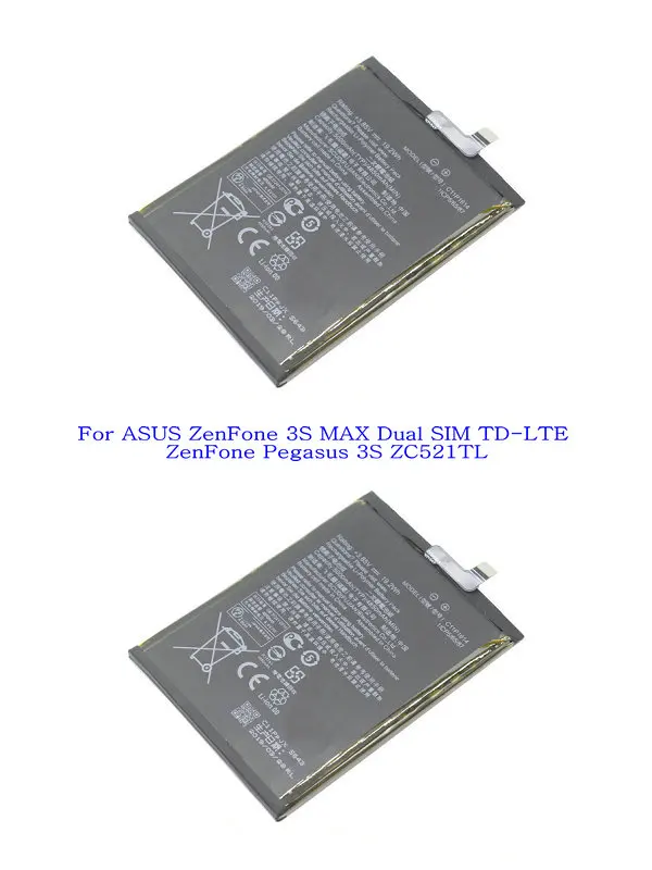 2PCS Battery Only Ciszean 1x5000 mAh C11P1614 Сменный аккумулятор для asus Zenfone 3S аккумулятор Max Peg asus 3S ZC521TL X00GD батареи - Цвет: 2PCS Battery Only