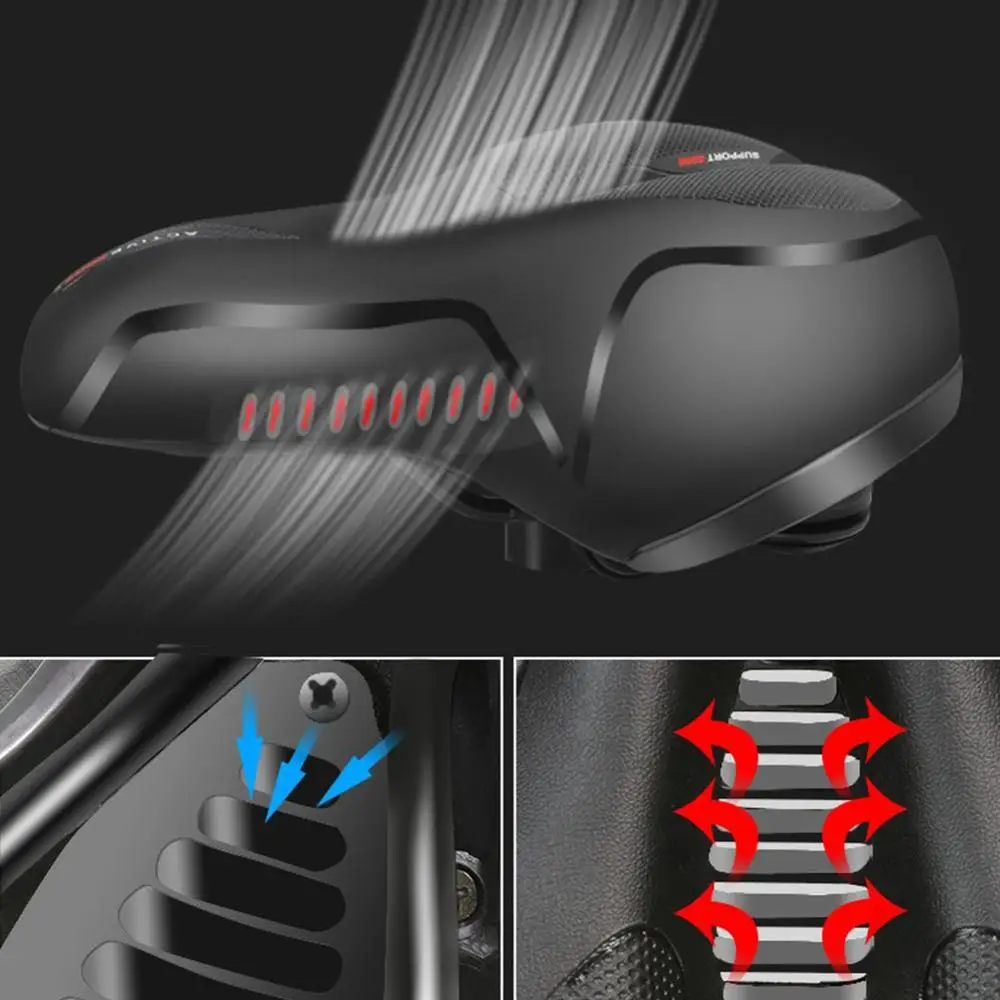 Подушка для велосипеда Весенняя амортизационная подушка горного толстая мягкая