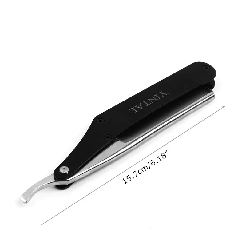 YINTAL Straight Razor Carbon Steel Men Shaving Barber Manual Shaver 15.7cm/6.18" Folding Razors Gaircut and Tool | Красота и