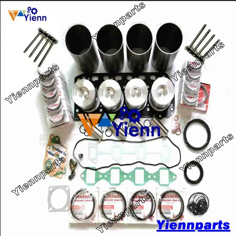 

4TN82E-RDWS 4TN82E-HP 4TN82L-US 4TN82 комплект для ремонта двигателя с клапаном для Yanmar 4TN82-REY 4TN82L-RUSF 4TN82E-RGY