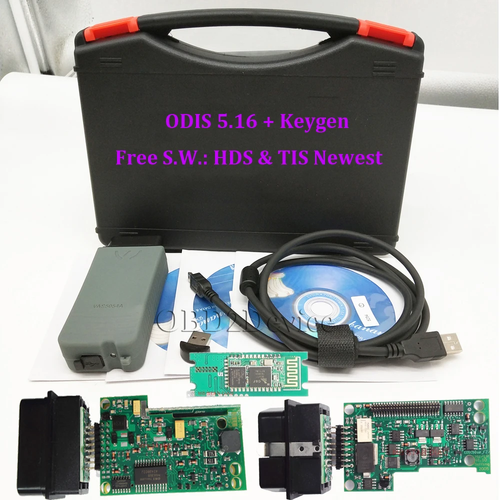 Высокое качество VAS 5054A OKI полный чип Bluetooth VAS5054A ODIS5.16 Keygen OBD2 сканер VAG автомобильный диагностический инструмент vas 5054 ODIS5.16