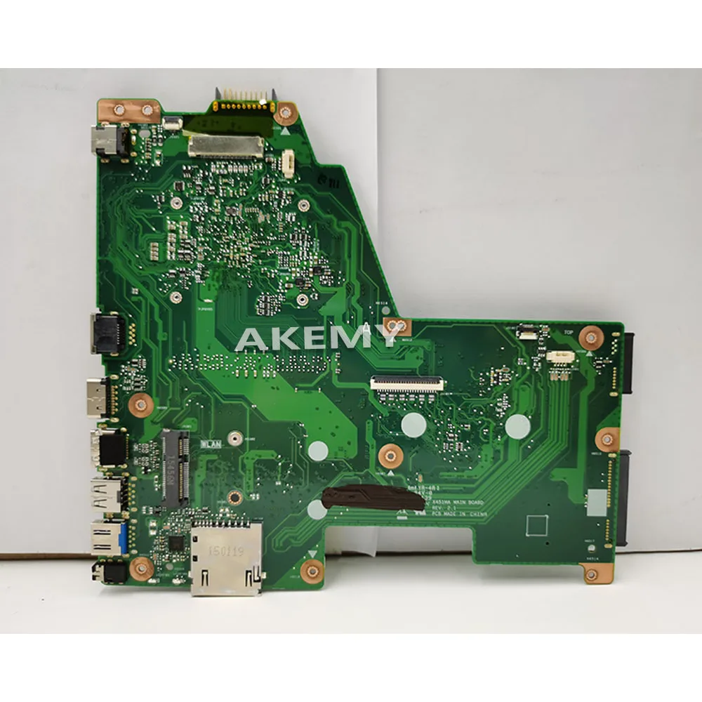 Оригинал для For Asus X451MA материнская плата ноутбука основная REV2.1 N3520CPU 100% полностью