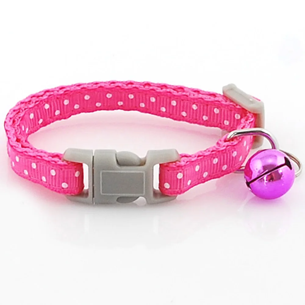 (108 шт./лот) оптовая продажа 3 размера нейлоновые колокольчики в горошек для собак