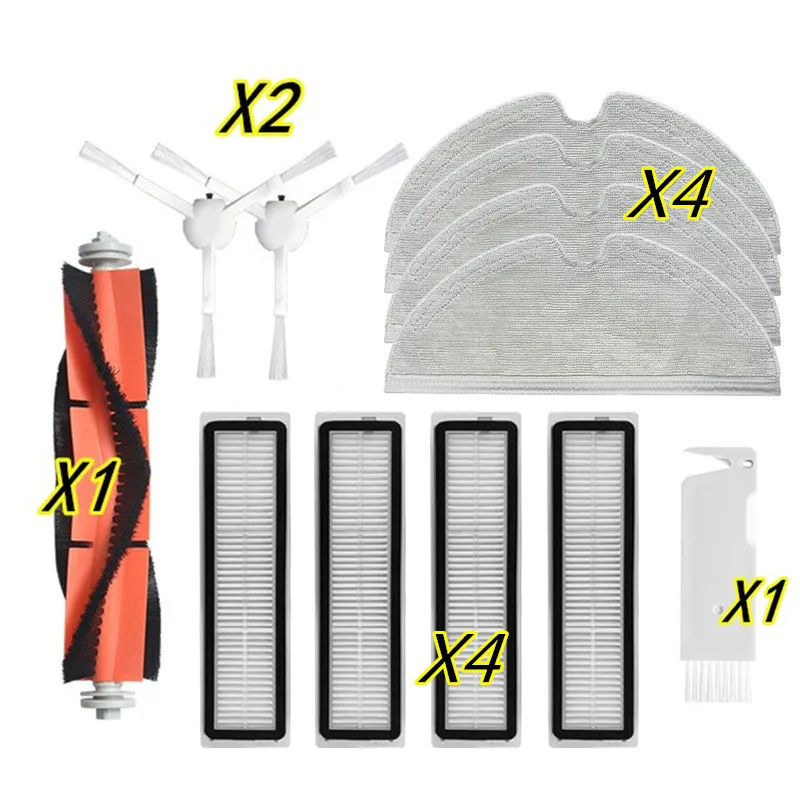 

Набор запчастей для робота-пылесоса Xiaomi Dreame D9, основное среднее колесо, боковая щетка, Hepa фильтр, насадка на швабру, аксессуары, запчасти