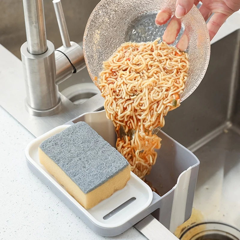 

Раковина сито для фруктов овощей Сушилка для посуды корзина Кухня Фильтр отходов корзина губка подвесная стойка для хранения корзины Кухня...