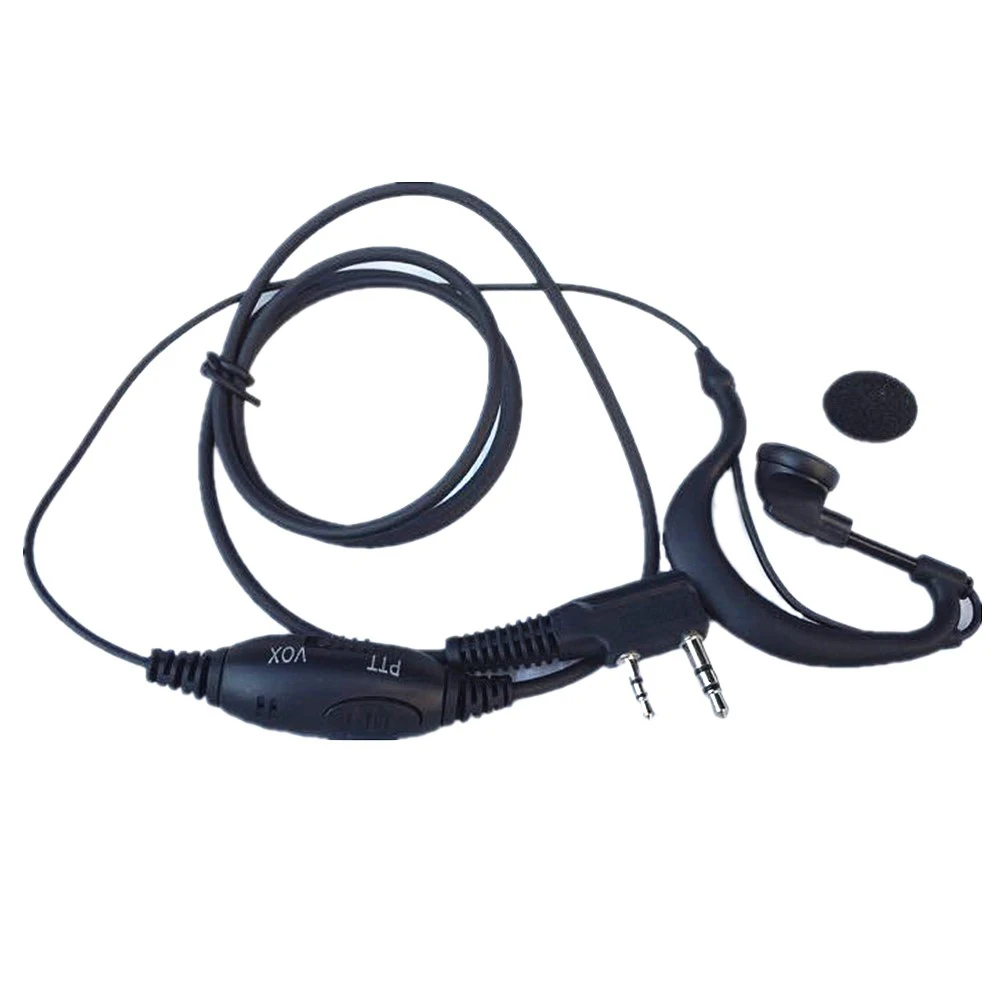 10xG ушной крюк гарнитура наушники безопасности VOX/PTT Mic для Kenwood 2/двухстороннее