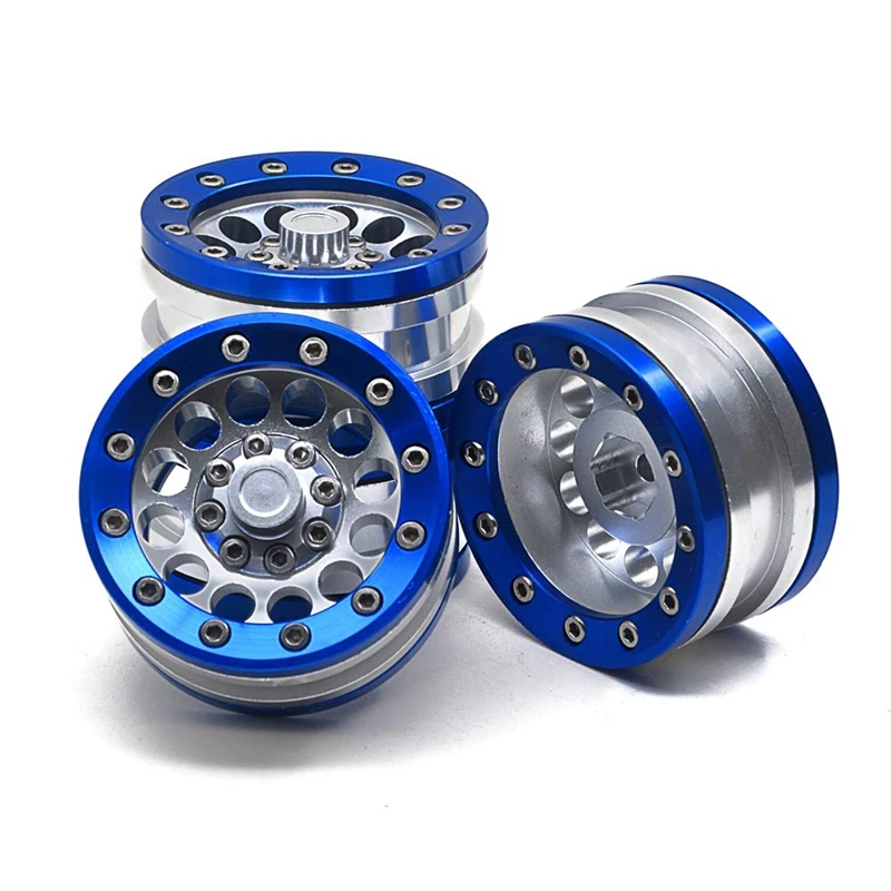 4 шт. алюминиевый сплав 1 9 Beadlock Колесные диски для 1/10 RC Гусеничный осевой SCX10/CC01/D90
