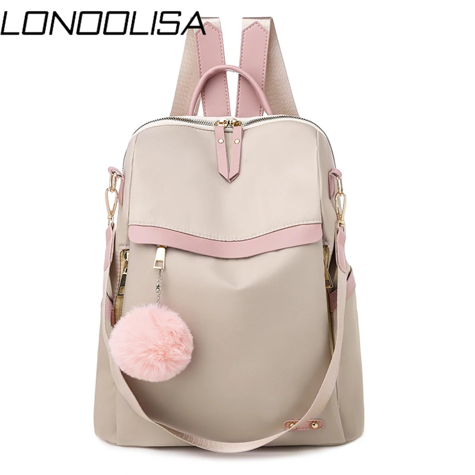 Повседневный женский рюкзак сплошной цвет женские сумки через плечо Модные