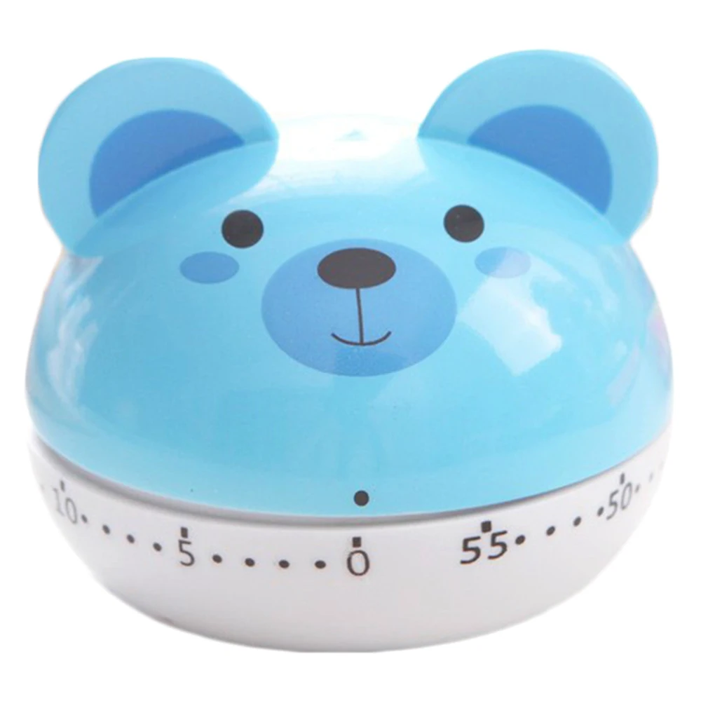 Blue bear Творческий милый мультфильм таймер для животных кухонные Таймеры приготовления механические часы-будильник обратный отсчет кухонные аксессуары Прямая поставка - Цвет: Blue bear