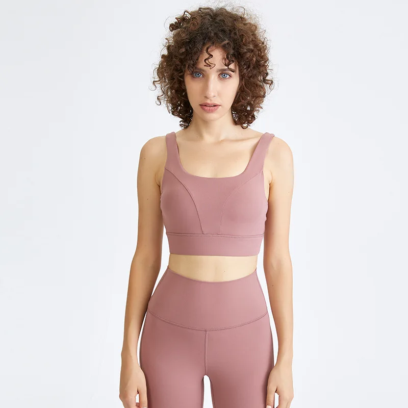 Women's Bra Fitness Women's Underwear Top Women Cropped Gym Sports Bra Without Bones Sexy Breathable Push Up Gym Top Harness Bra