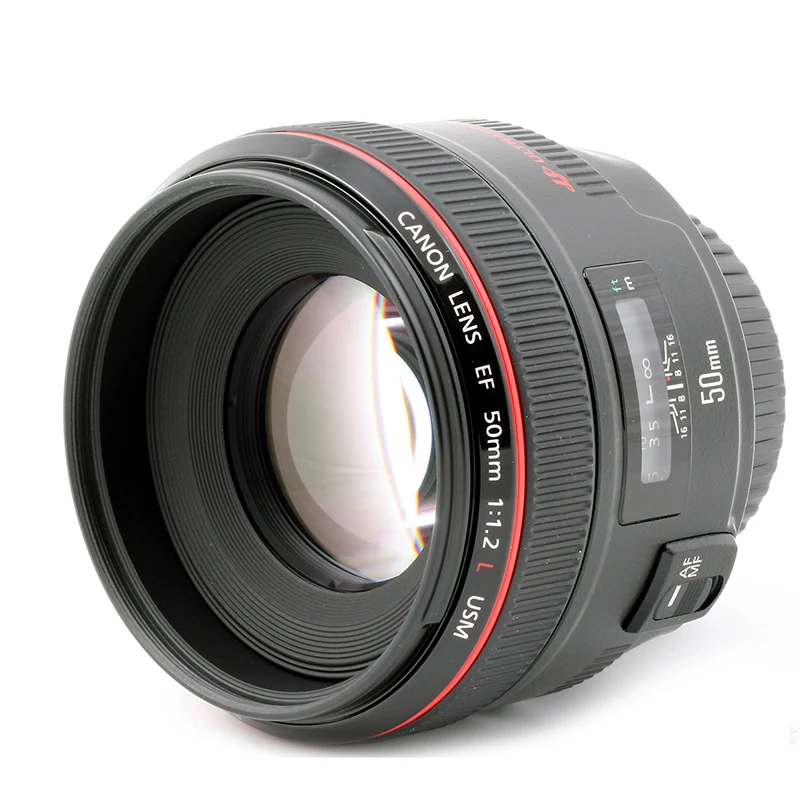 Бывший в употреблении Canon EF 50 мм f/1.2L USM SLR объектив цифровой камеры|Объективы для