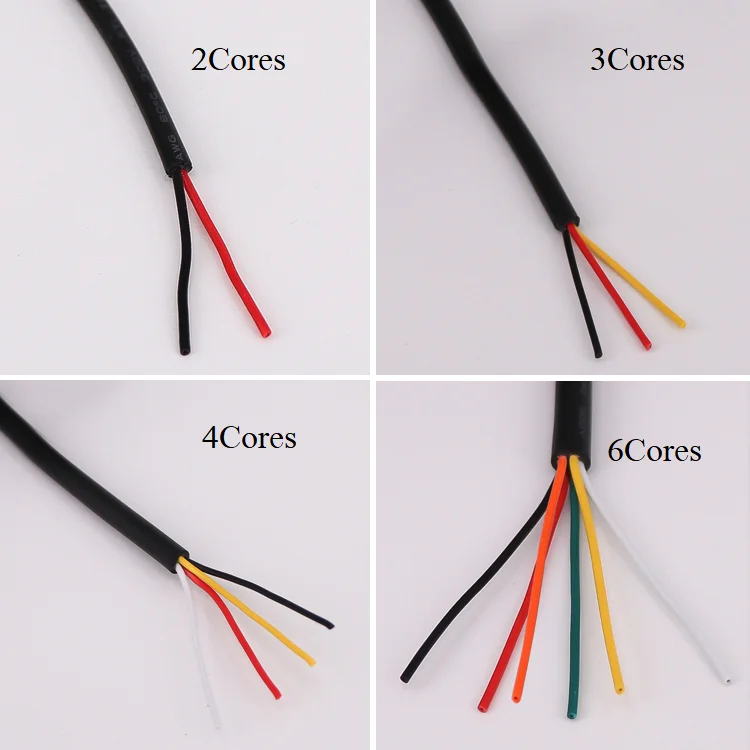 UL2464 сигнальный провод 24AWG 2 3 4 6 8 10 ядро ПВХ изолированный оболочка усилитель мощности аудио Лампа Электрический медный кабель