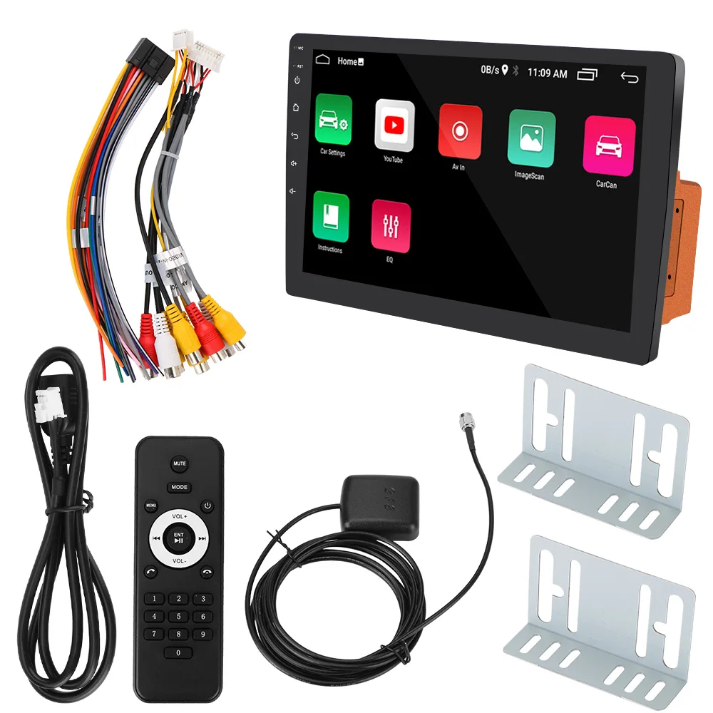 car radio 2 din 10 touch screen retractable multimedia mp5 player android 8 1 wifi bluetooth gps autoradio auto parts free global shipping