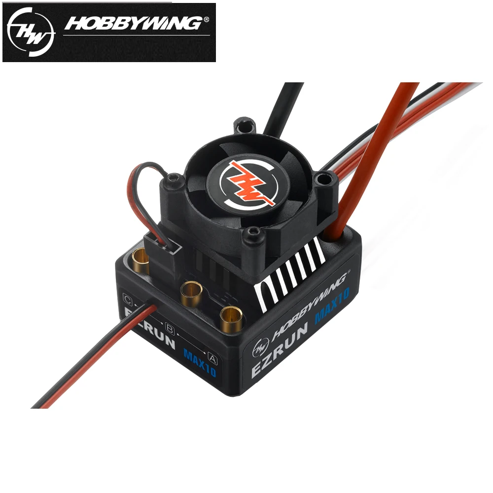 Hobbywing EZRUN MAX10 60A 2-3S водонепроницаемый Бессенсорный бесщеточный ESC Lipo 6 В/7 4 В 3A BEC для