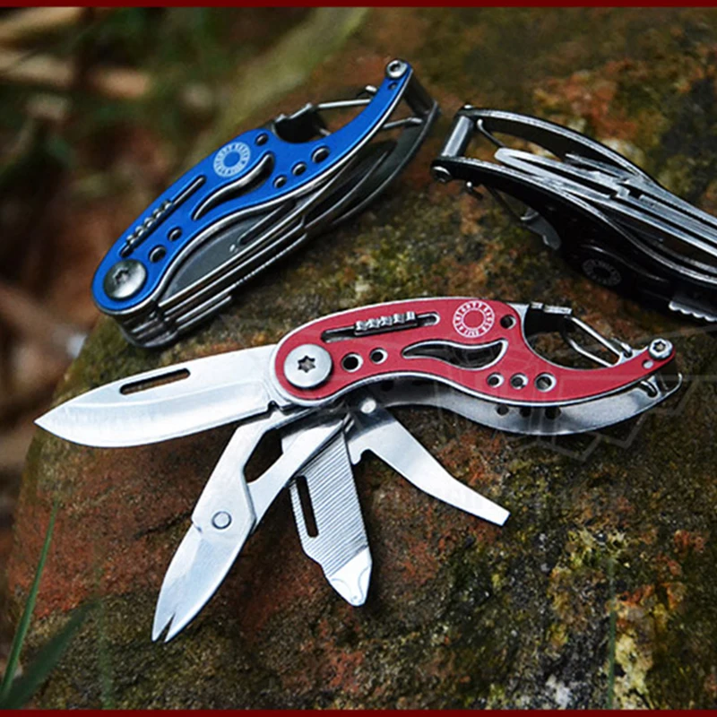 Многофункциональный складной нож с ножницами и карманной отверткой |