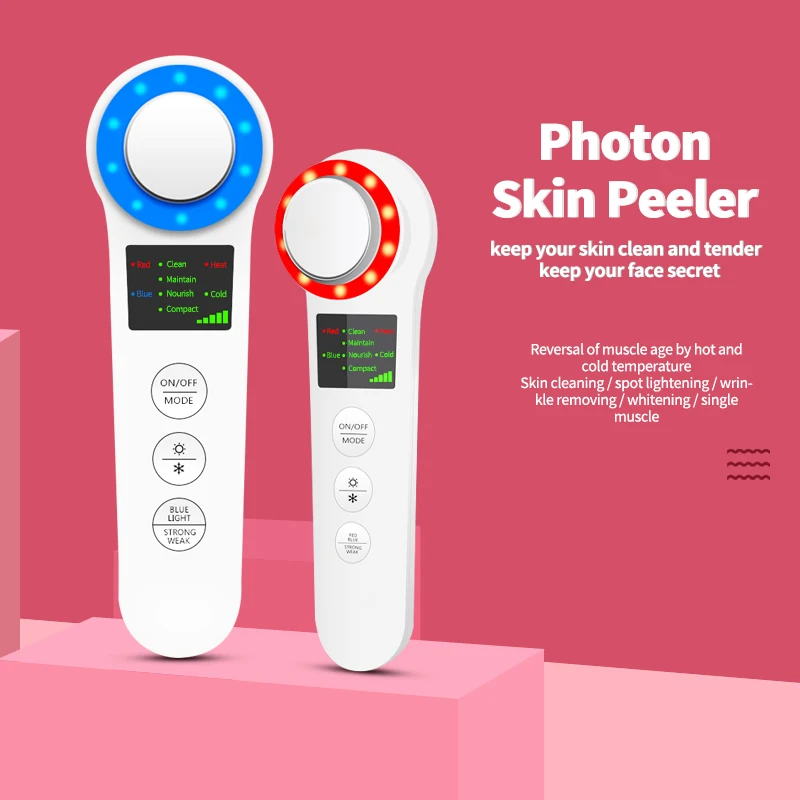 Ультразвуковая криотерапия лифтинг лица вибратор горячая холодная