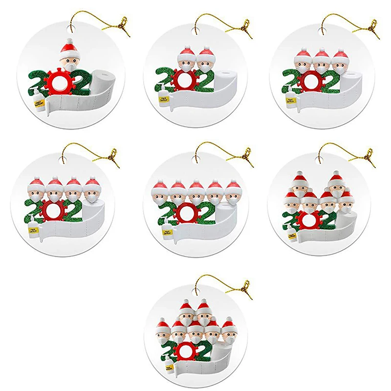2020 Рождественский орнамент персонализированные семейные украшения Дерево
