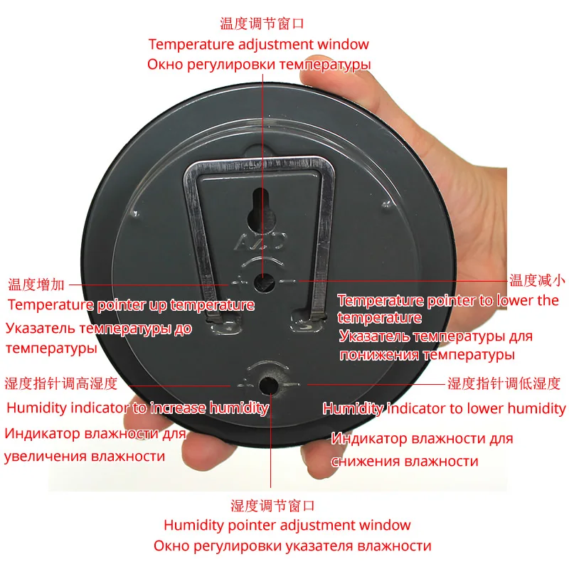 

Newest Sauna Thermometer Metal Case Steam Sauna Room Thermometer Hygrometer