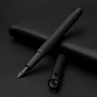 hongdian black forest metal fountain pen titanium black effbent nib ink pen beautiful tree texture for business office writing