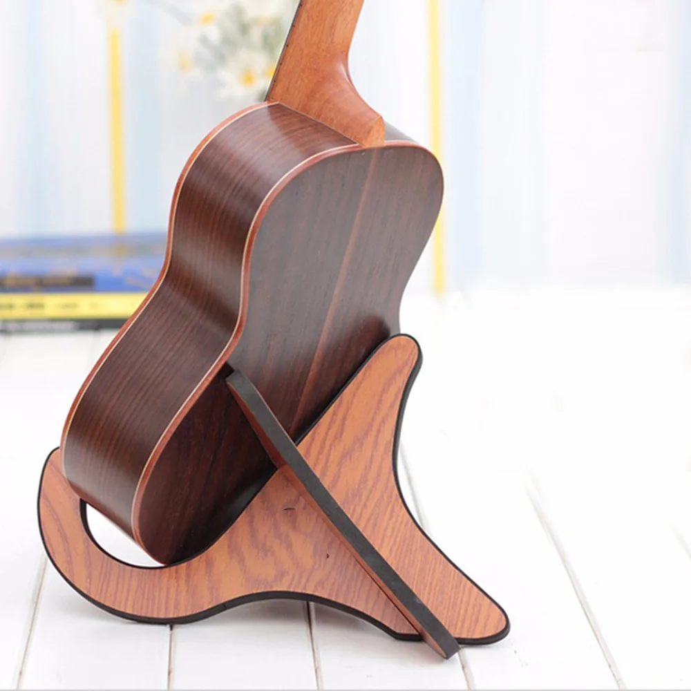 

Violin Banjo Strings Musical Wooden Vertical Mount Shelf Display Rack Ukulele Stand Guitar Holder Guitar Stand