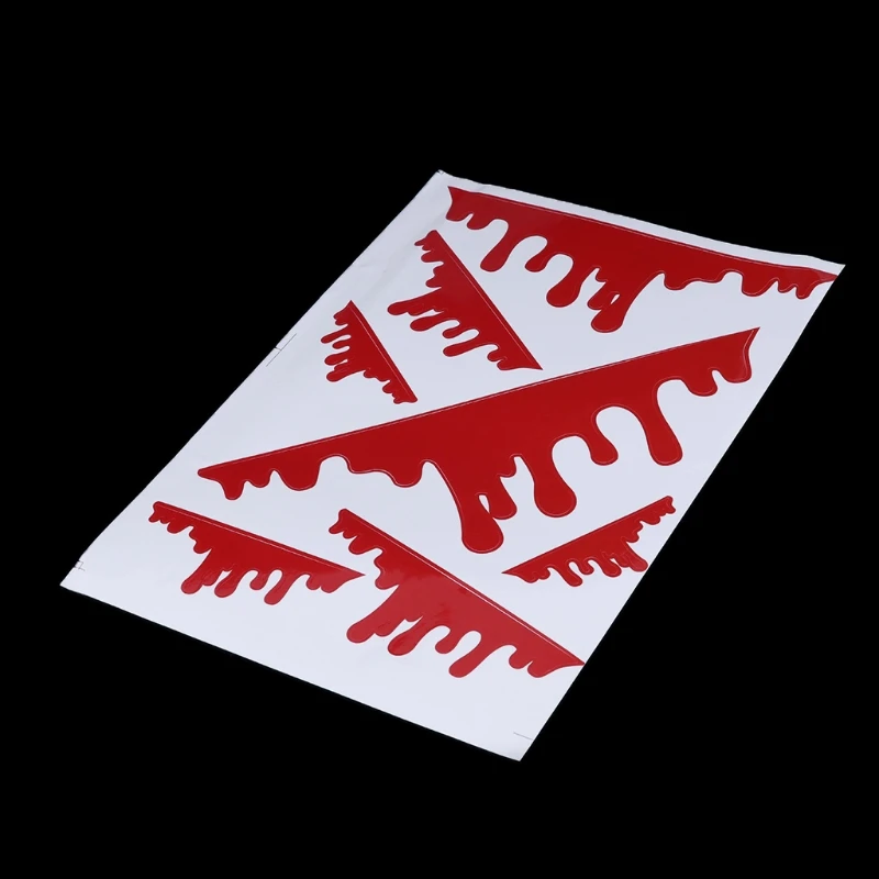 7 Pcs Funny Bleeding Red Blood Drip Zombie Undead Reflective Car Vinyl Sticker | Автомобили и мотоциклы