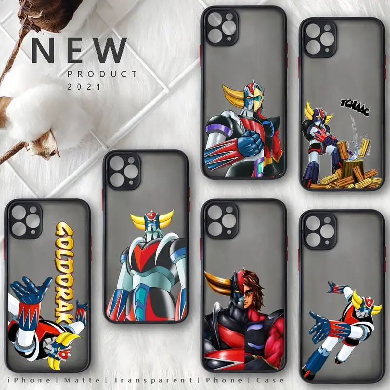 

UFO Robot Goldorak Phone Case For iphone 13 12 11 8 7 plus mini x xs xr pro max matte transparent cover