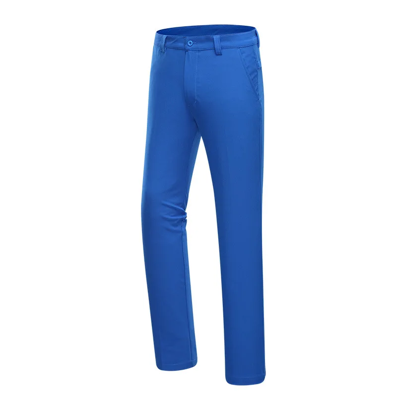 Blue EVERIO высококачественные брюки для гольфа для мужчин Thin тонкая однотонная одежда повседневные спортивные Стрейчевые быстросохнущие прямые свободные шары штаны - Цвет: Blue