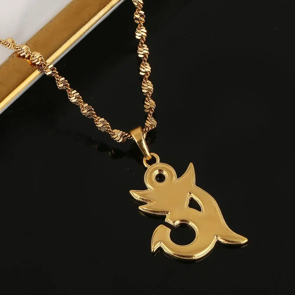 Ожерелье с подвеской для йоги золотого цвета индийский Хинду Ом индуистские