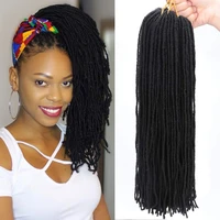 black star micro locs hair braids sister slender straight goddess crochet hair synthetic braiding hair extensions for women