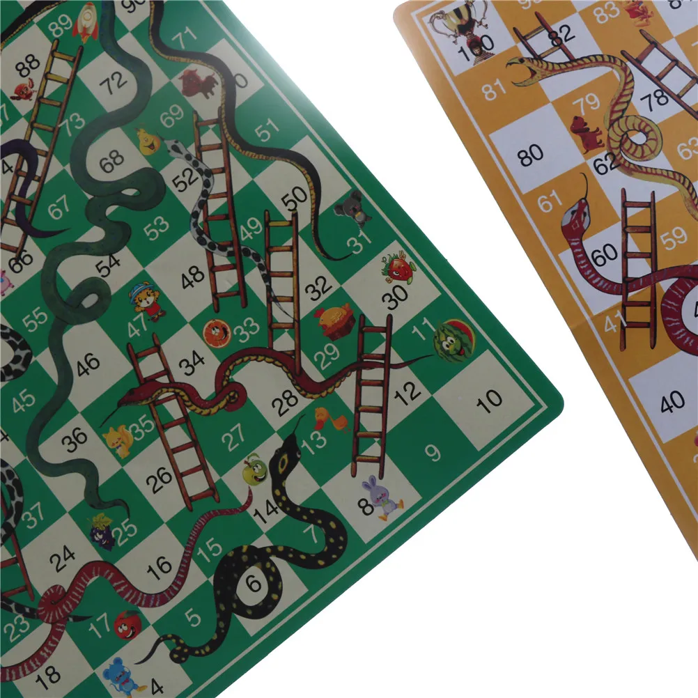 

Складной Snake Chess игрушка Портативный змеи и лестницы игра-головоломка дошкольного образования подарок на день рождения для детей