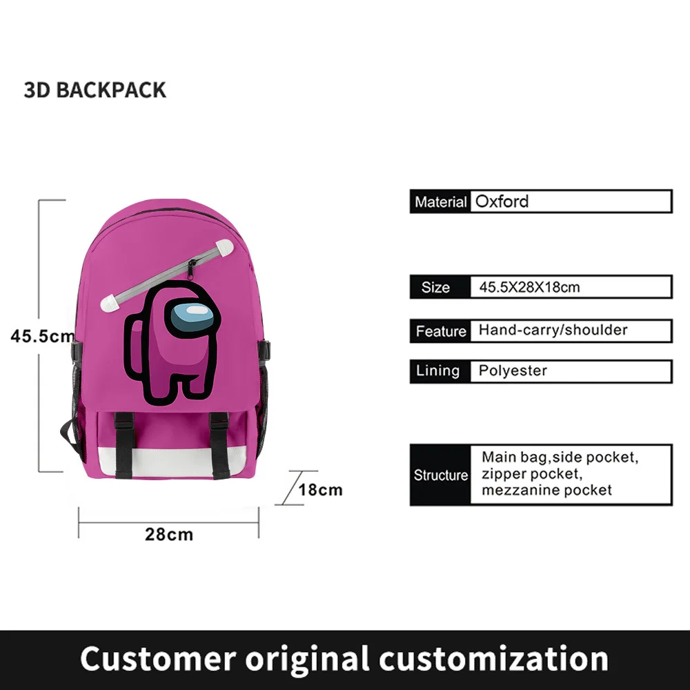 

Backwoods Merry Christmas Students School Bags Backpack Unisex Teenager Boys Girls 3D Waterproof Oxford Sports Laptop Trip Bag