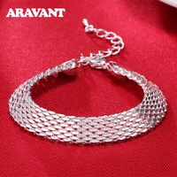 925 silver watchband bracelet for women wedding charm jewelry