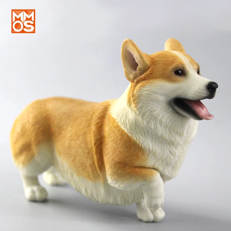 XMMOS 1/6 Welsh Corgi Pembroke Dog Pet Puppy Figure Animal Model Toys Decor Desktop Ornaments for Children Adults Kids Xmas Gift |