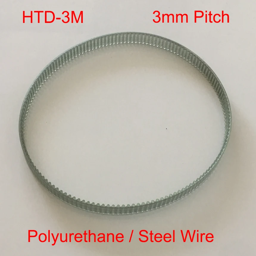 HTD 3M 357 360 375 119 120 125 Tooth 10mm 12mm 15mm 18mm Width 3mm Pitch Polyurethane Steel Wire Cogged Synchronous Timing Belt