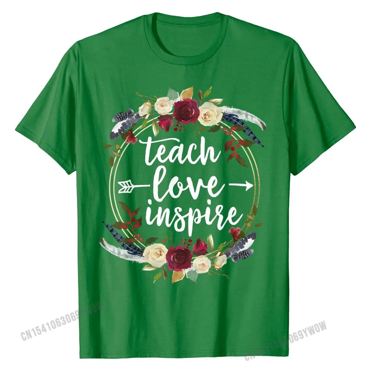 Научите любовь Inspire учитель преподавания удовлетворение день недели футболка