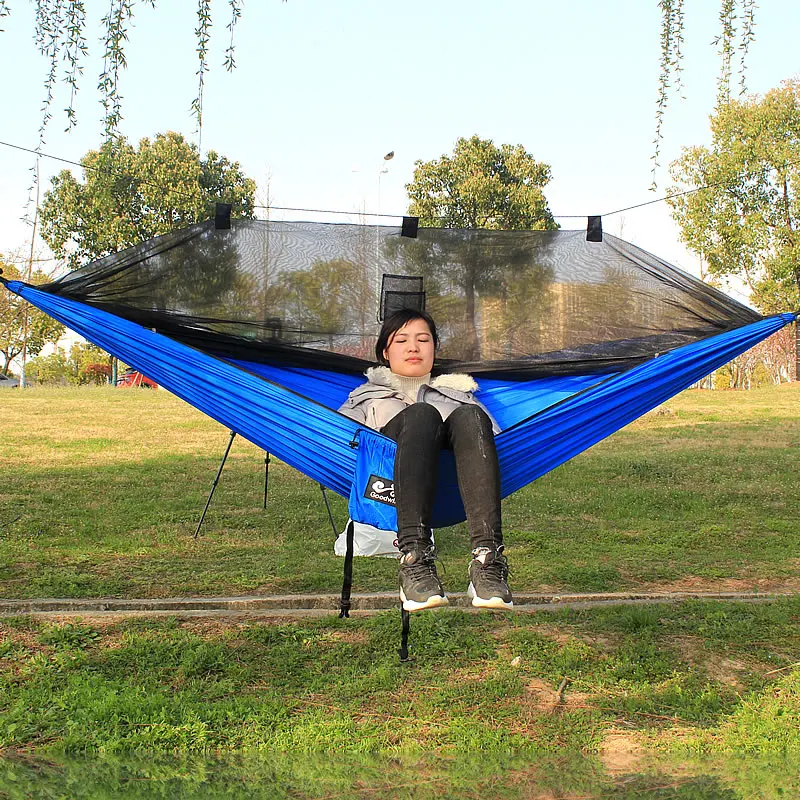 Синий парашют хамак армейский гамак Жук сетка гамак|Гамаки| |