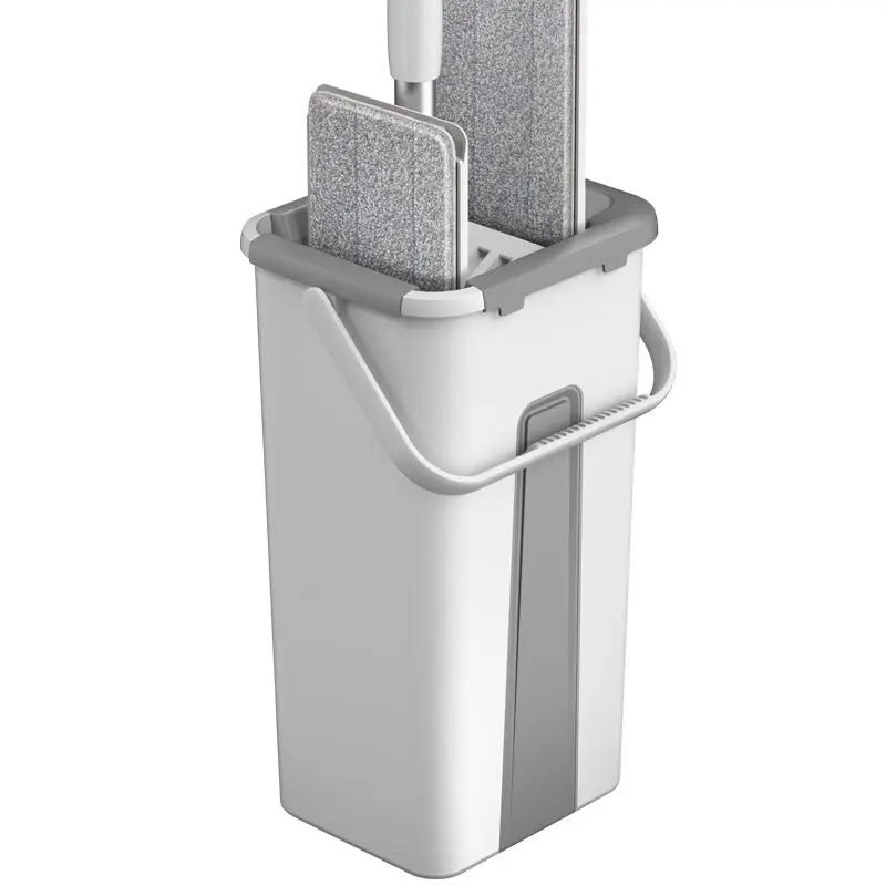 Швабра из микрофибры с ведром и отжимом для деревянного пола|Швабры| |