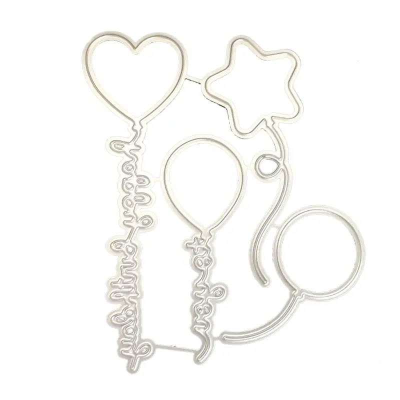 Воздушные шары в виде алфавита металлические Вырубные штампы DIY Скрапбукинг