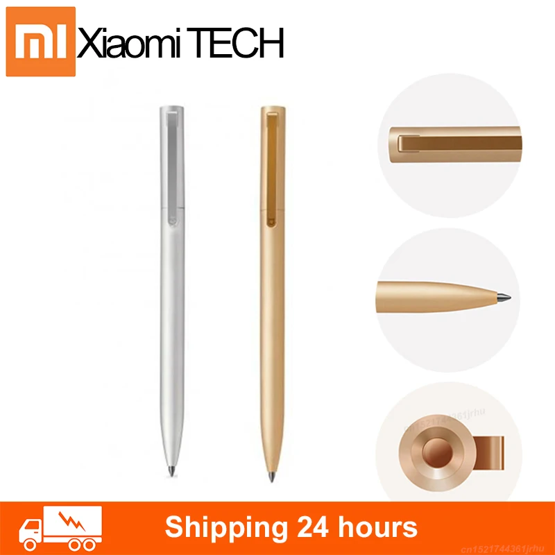 100% оригинальная металлическая ручка для подписи Xiaomi Mijia PREEC Smooth Swiss 0 5 мм Mi