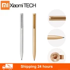 100% оригинальная металлическая ручка для подписи Xiaomi Mijia PREEC Smooth Swiss, 0,5 мм, ручка для подписи Mi, алюминиевая ручка для обучения, ручка для письма