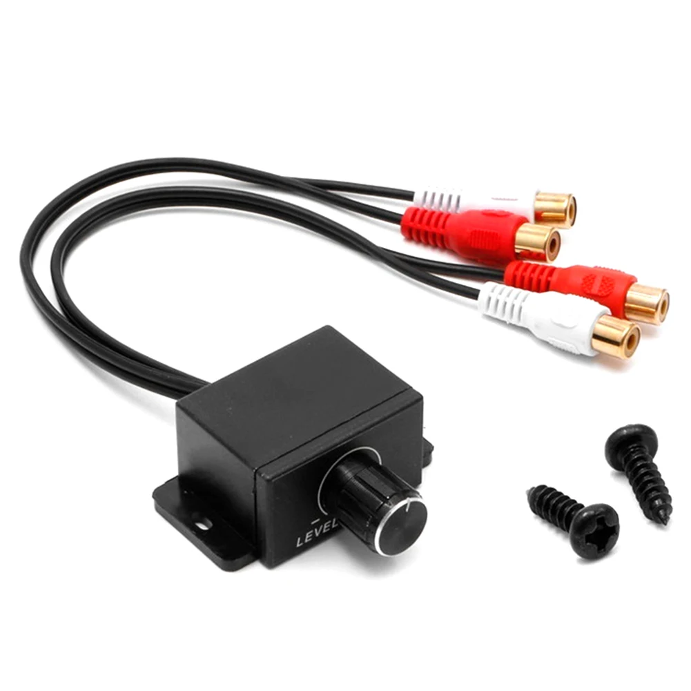 Универсальная Кнопка громкости для автомобиля усилитель звука стерео бас RCA