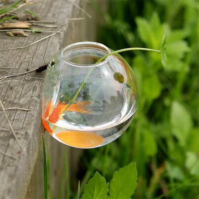 1 шт. полукруглая настенная ваза подвесная стеклянная держатель для аквариума