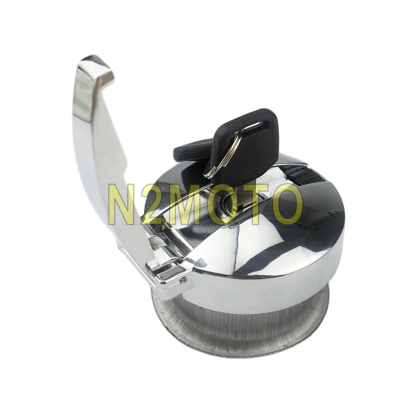 Откидная крышка для мотоциклетного бака со стальным наполнителем с отверстием