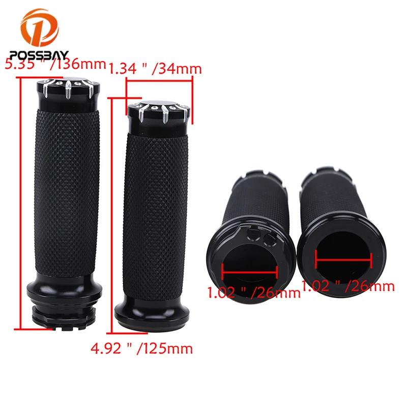 Винтажная алюминиевая ручка для мотокросса 25 мм 1 дюйм рукоятка мотоцикла руль