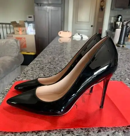 

So Kate Pumps Red Women High Heel Shoes Pointed Toe 8cm 10cm 12cm Black/nude Patent Leather Lady Wedding Shoes 2021 Women Shoes